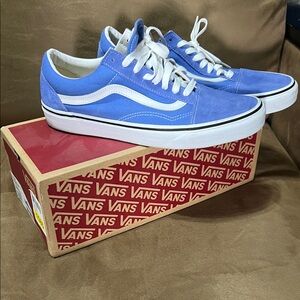 Vans Blue and White Men's Shoes